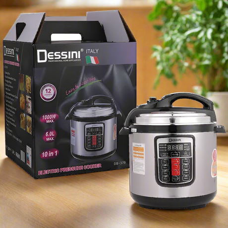 Dessini 6L Electric Pressure Cooker 1000W 10in1 MultiFunction Cooker with Stainless Steel NonStick Pot- Furaha Finds Kenya