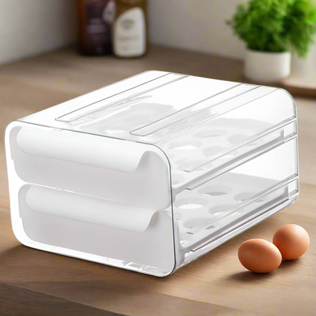 32Piece Egg Holder Tray Durable & Stackable Egg Storage Container- Furaha Finds Kenya