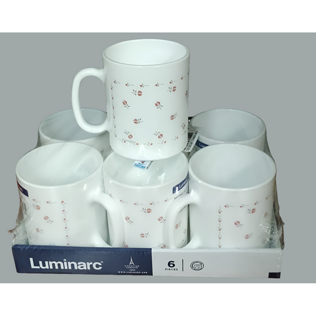 Luminarc Deco Mug Stylish Glass Mug for Hot & Cold Beverages- Furaha Finds Kenya