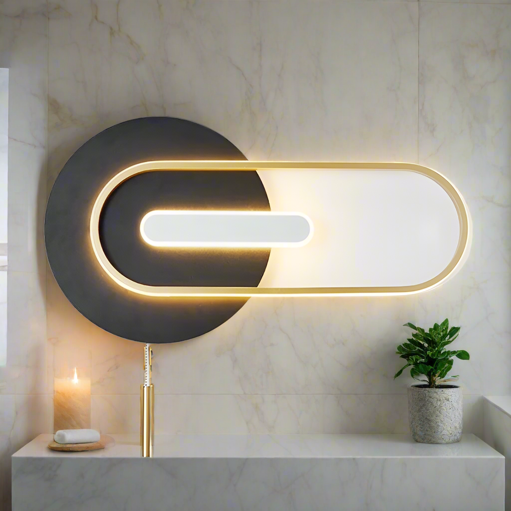 Furaha Finds Black Modern Wall Light Bracket Metal & Acrylic LED wall lamp,energy efficient stylish lighting for living rooms, bedrooms, offices, and corridors.
