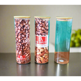 Bon Appetit 2.1L Storage Jar Transparent Glass Jar with Bamboo Lid for Food Storage
