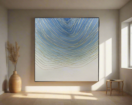 Furaha Finds High quality Canvas Minimalist Wall Art with Wooden Frame 80x80 cm modern home décor painting for living rooms, bedrooms, and offices.
