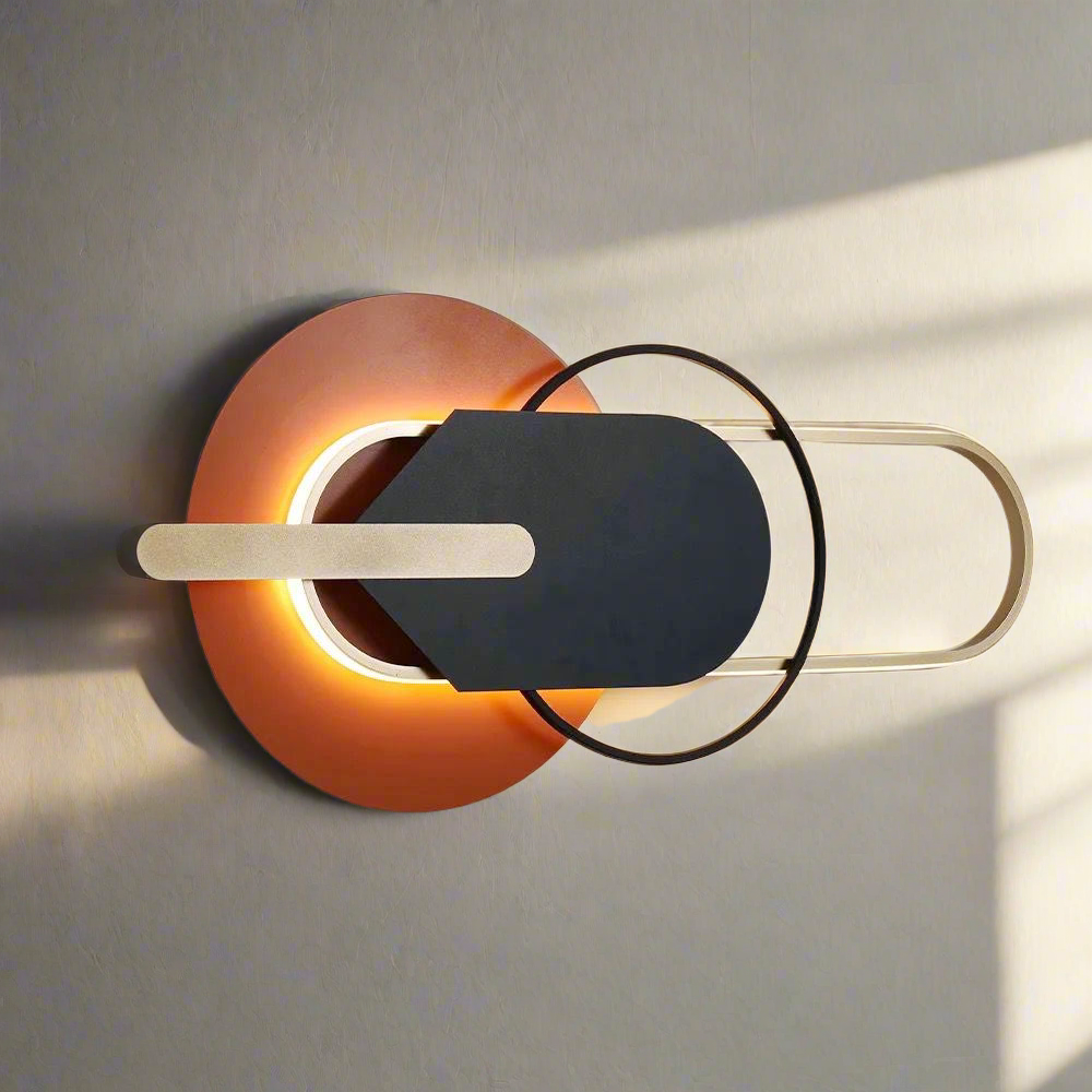 Furaha Finds Black Modern Wall Light Bracket Metal & Acrylic LED wall lamp,energy efficient stylish lighting for living rooms, bedrooms, offices, and corridors.