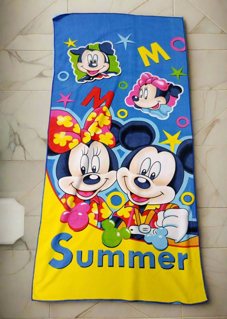 Furaha Finds cartoon themed towels soft absorbent and kid friendly perfect for bath beach and swimming pool use