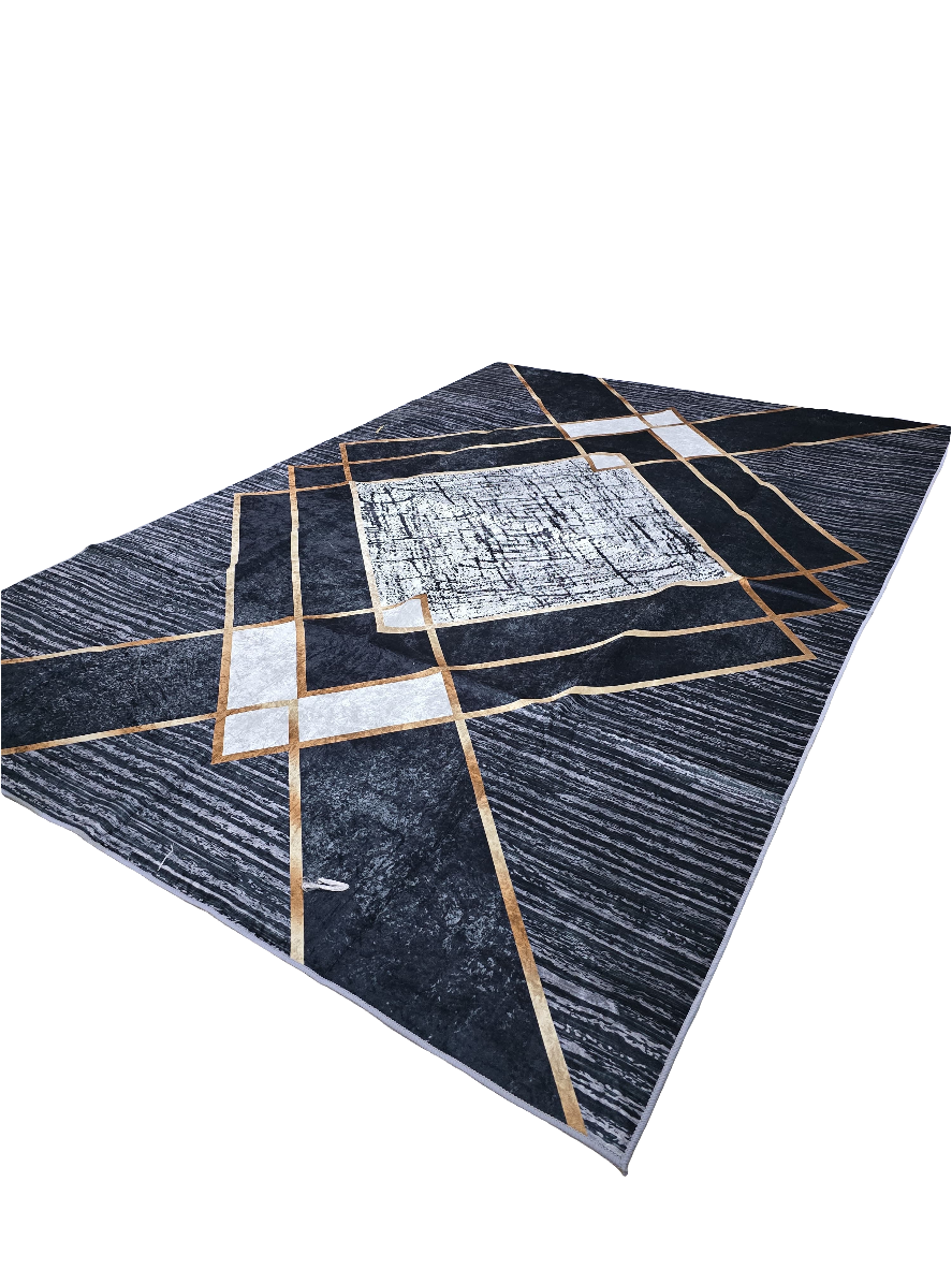 3D Carpet with Rubber Bottom Non-Slip Design 7x10 Feet
