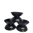 Set of 6 Black Soup Bowls | Elegant and Durable Dinnerware for Soups, Stews, and Noodles- Furaha Finds Kenya