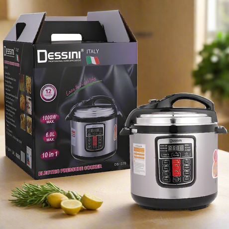Dessini 6L Electric Pressure Cooker 1000W 10in1 MultiFunction Cooker with Stainless Steel NonStick Pot- Furaha Finds Kenya
