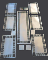 Silver Classy Placemats Set with Table Runner and Optional Coasters