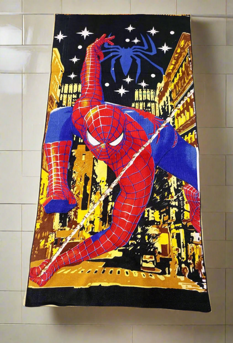 Furaha Finds cartoon themed towels soft absorbent and kid friendly perfect for bath beach and swimming pool use