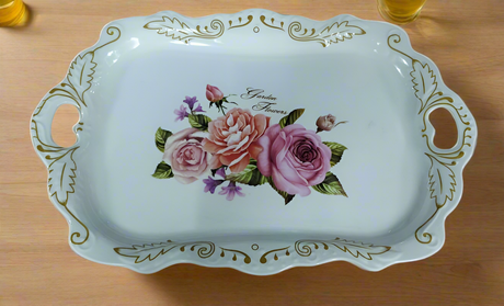 Furaha Finds Melamine Serving Tray 54cm durable large serving platter, perfect for home, restaurants, catering, and events with a lightweight, non slip design.