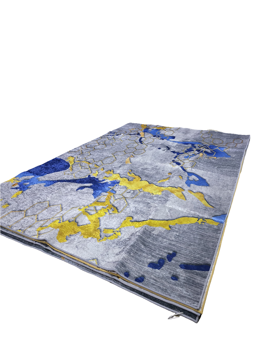 3D Carpet with Rubber Bottom Non-Slip Design 7x10 Feet