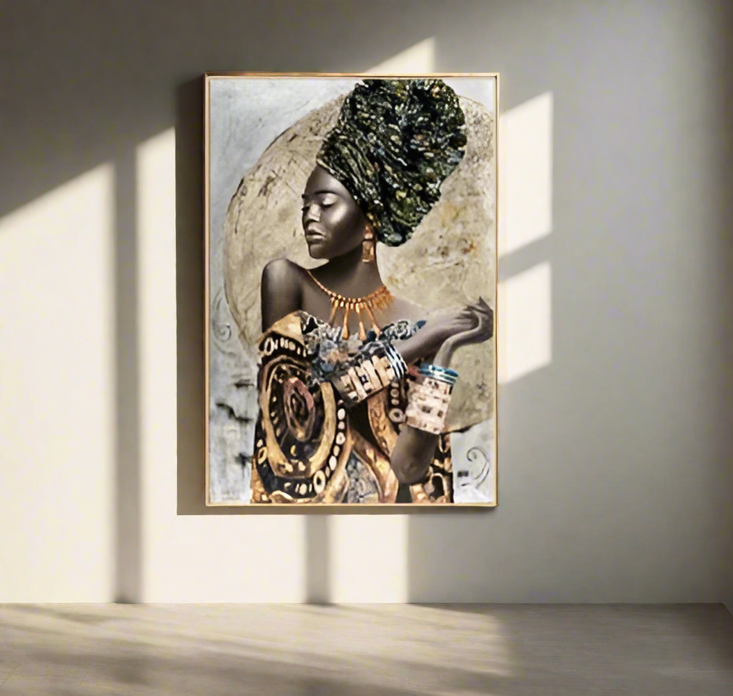 Furaha Finds Minimalist Wall Art 60x90 cm high quality canvas print with wooden frame, modern home decor artwork for living rooms, bedrooms,and offices.