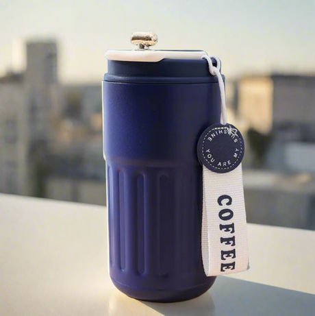 High End Intelligent Temperature Coffee Mug 460ml Stainless Steel Thermos with Rope Water Bottle