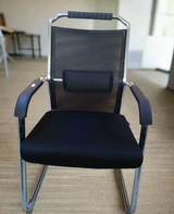 8003-3 Mesh Visitor Office Chair Padded Seat with Chrome Frame & Back Support