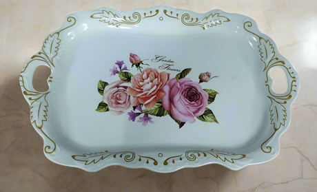 Furaha Finds Melamine Serving Tray 54cm durable large serving platter, perfect for home, restaurants, catering, and events with a lightweight, non slip design.