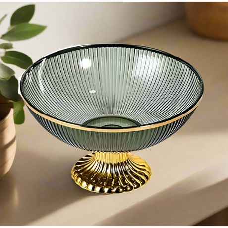 Elegant Multipurpose Fruit Bowl 9.72 Inch Salad Food Pastry Serving Bowl- Furaha Finds Kenya