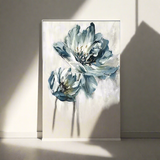Furaha Finds 60x90cm High Quality Canvas Flower Painting Elegant wooden frame wall art for living room and home decoration