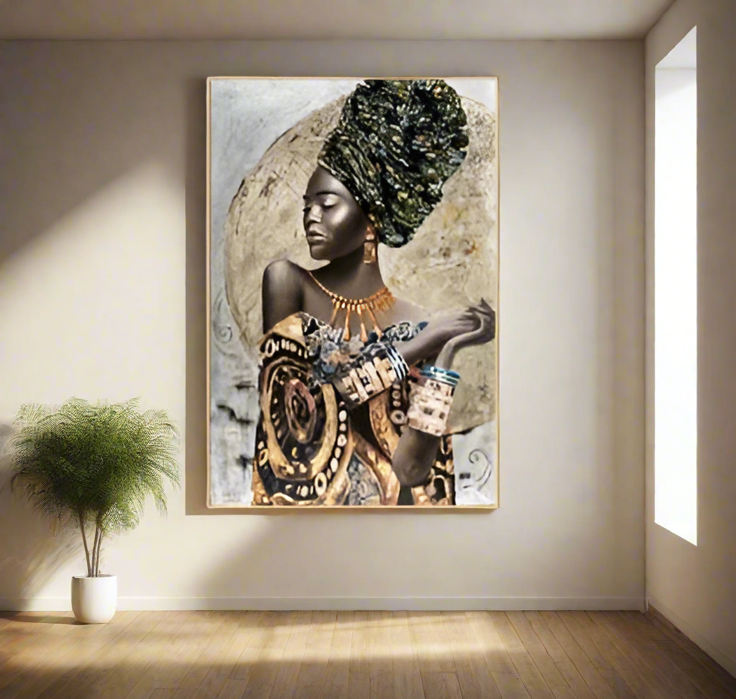 Furaha Finds Minimalist Wall Art 60x90 cm high quality canvas print with wooden frame, modern home decor artwork for living rooms, bedrooms,and offices.