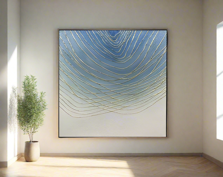 Furaha Finds High quality Canvas Minimalist Wall Art with Wooden Frame 80x80 cm modern home décor painting for living rooms, bedrooms, and offices.
