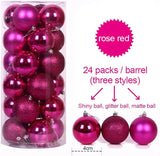 24pcs Christmas Balls Decoration Set
