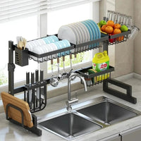 Over the Sink Single Layer Organizer - Black Kitchen & Dining Dish Racks