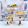 Crystal Gold Cake Stand Set of 3 Cake stand Cake Stands