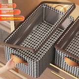 Collapsible Checked Closet Organizer With Cover