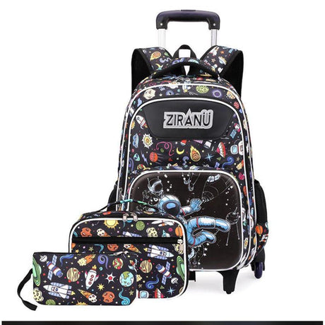 6 Wheel ZIRANYU School Wheeled Backpack
