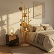 Multifunctional Golden Coat Tree Stand - Metal 30x170cm Home Furnishings Coat & Hat Racks