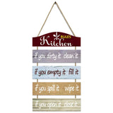 Kitchen Rules Wall Art Decor