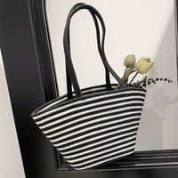 Large Capacity Straw Woven Bag - 45x27cm Bags & Accessories Beach Bags