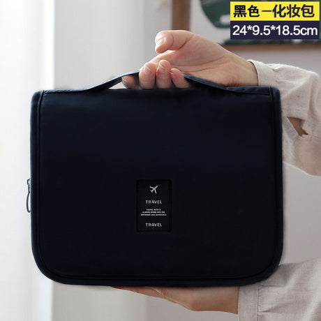 Foldable Waterproof Makeup Cosmetic Bag with Large Capacity and Multiple Prints