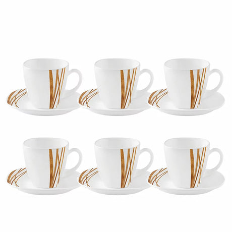 36pcs 32 cl Mugs | Golden Shades | Stylish and Elegant | Porcelain- Furaha Finds Kenya