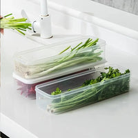 2piece Refrigerator Herb Storage Box – Fresh Keeping Crisper Organizer with Lid Kitchen Storage Food Storage Containers