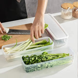 2piece Refrigerator Herb Storage Box – Fresh Keeping Crisper Organizer with Lid Kitchen Storage Food Storage Containers