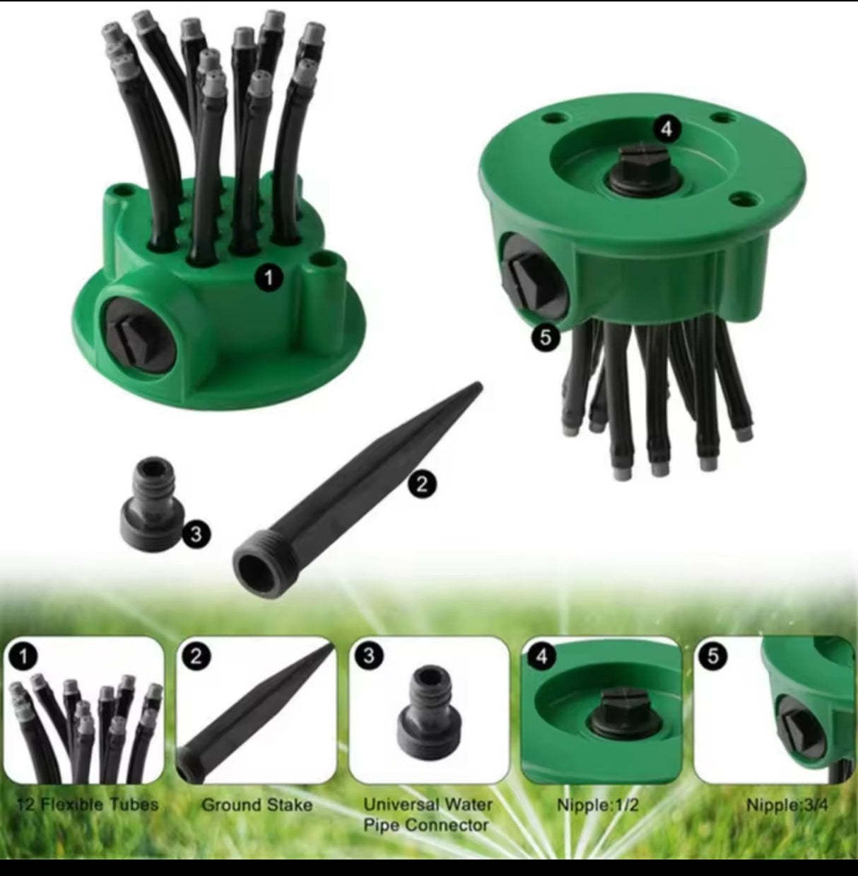 360 Degrees Automatic Garden Sprinkler
