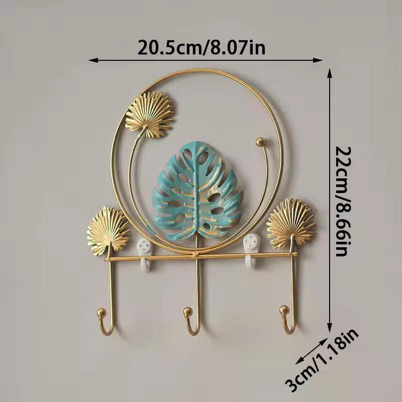 Luxury Iron Art Wall Hanging Hook/Key Holder Stand Home Décor Utility Hooks
