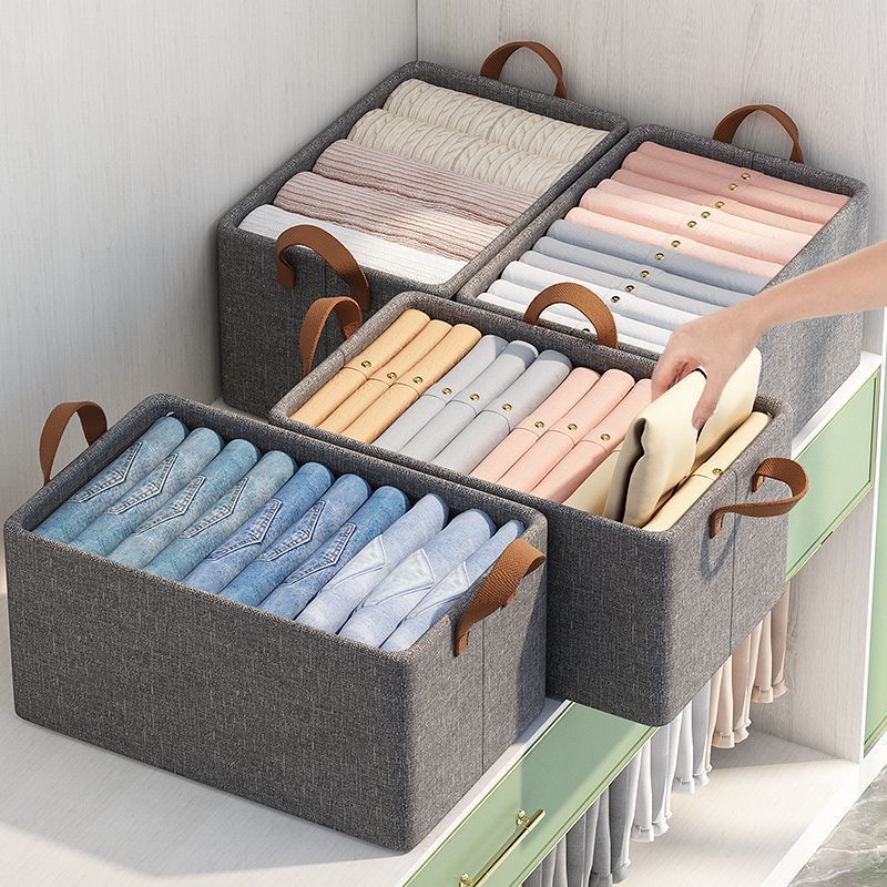 Foldable Multipurpose Hard Fabric Closet Organizer 50cm x 35cm x 24cm- Furaha Finds Kenya