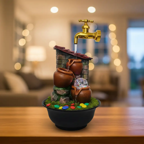 Decorative Water Fountain with LED Light Fountain Fountains