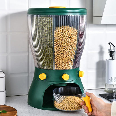 Acrylic Partitioned Rotating Cereal Dispenser- Furaha Finds Kenya