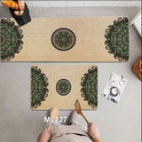2PCS Anti-Slip Rubber Kitchen Mat Set Kitchen & Dining Rugs
