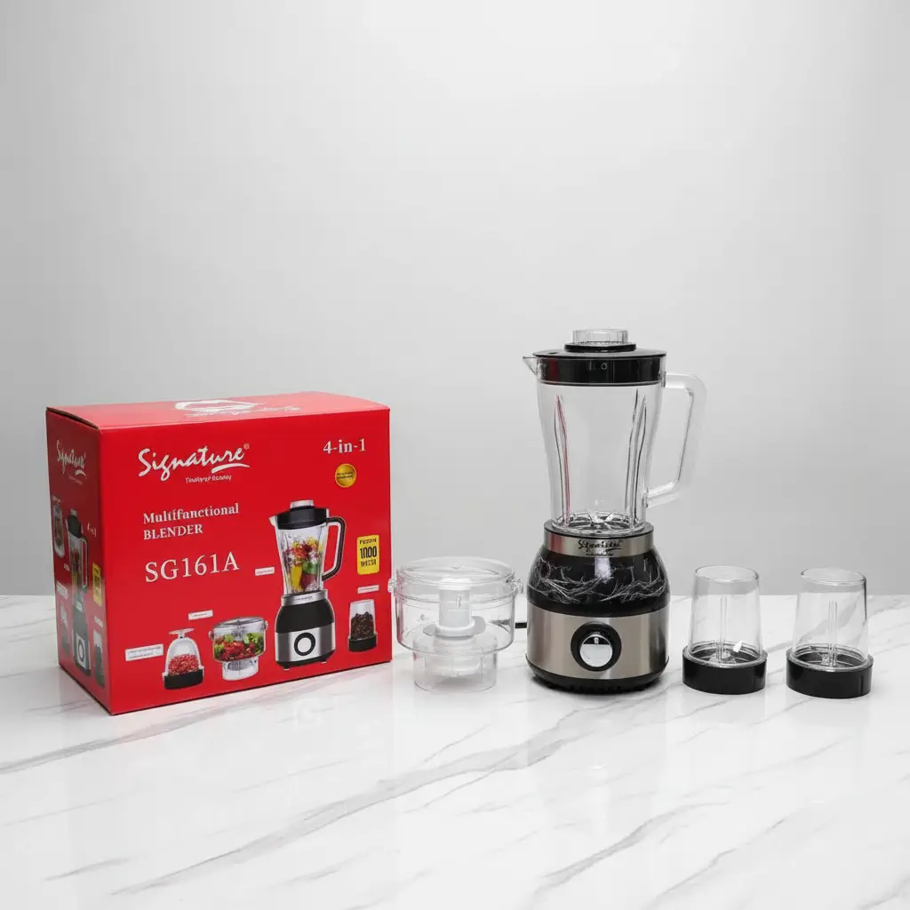 Signature Blender 4 In 1 1000W Powerful Multi For Families Kitchen Appliances Food Blenders