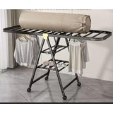Heavy Duty Foldable Clothes Drying Rack with Wheels – Large Floor-Standing Indoor & Outdoor Laundry Organizer 170x130x47cm