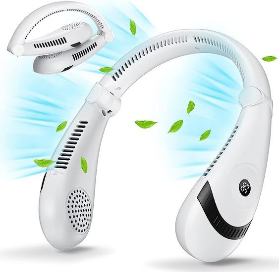 Rechargeable Portable Neck Fan with Hands-Free Cooling Design
