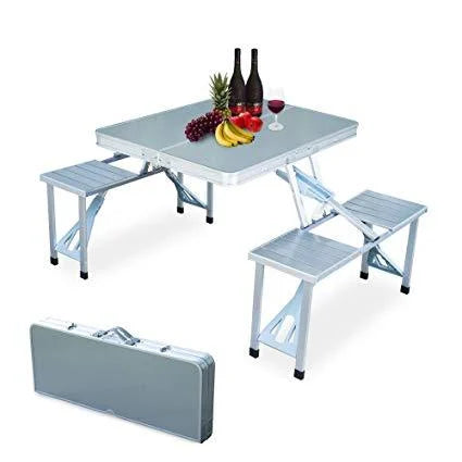 Aluminium Foldable Table and Chairs Set for Outdoor Camping
