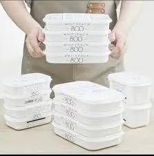 Stackable Freezer & Fridge Food Storage Containers Kitchen Storage Food Storage Containers