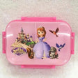 Cartoon Themed Kids Lunch Snack Box with 2 Compartments and Cutlery Lunch Containers
