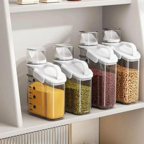 Airtight Storage Container – 2000ml and 2800ml Moisture-Proof Food Storage Jar with Wide Mouth Lid food storage containers Food Storage Containers