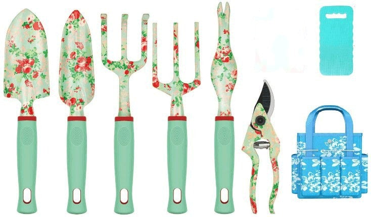 Aluminium Garden Tool Set with Floral Printing Durable Lightweight