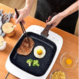 Multipurpose Grill Steak Pan with Granite Finish – Nonstick Induction Frying Pan for Everyday Cooking households Griddles & Grill Pans
